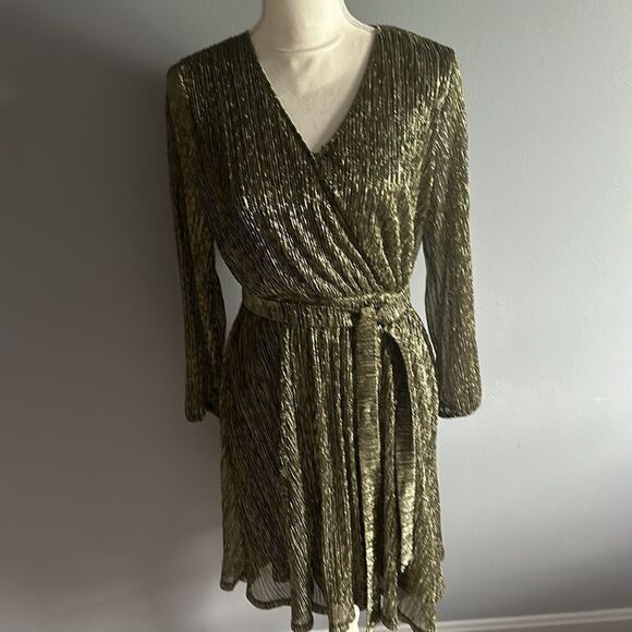 Simply Vera Vera Wang Knot Waist Metallic Dress! - Picture 14 of 14